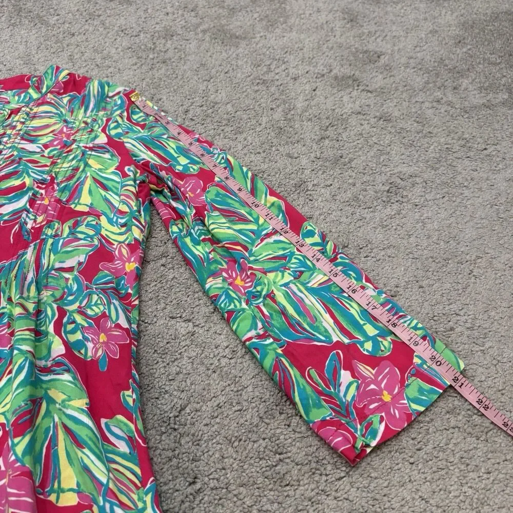 Lilly Pulitzer Sarasota Tunic Jungle Tumble Size M Tropical Preppy